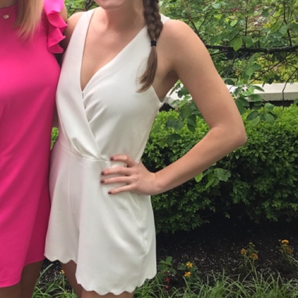 White Adelyne Rae Romper